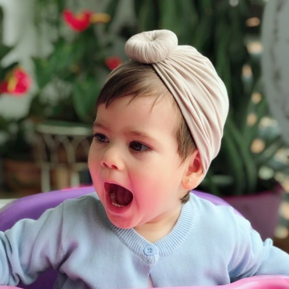 Baby Girl Turban 3-6 months hat accessory - Picture 2 of 2